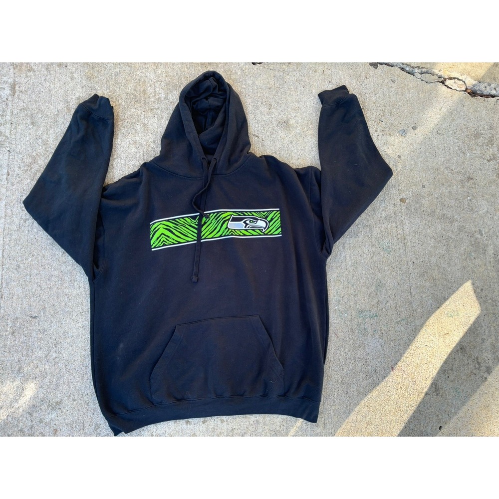 Seattle Seahawks NFL Zip Up Hoodie Men's XLarge EUC
